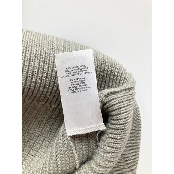 Aritzia WILFRED FREE Caton Green Wool Knit 1/2 Zip Mock Neck Sweater, Size M - Picture 9 of 14